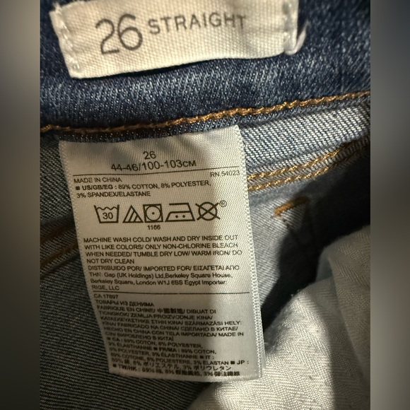 Banana Republic Women's Blue Straight Leg Jeans - Picture 8 of 12